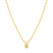 Gold Chunky Chain Padlock Necklace